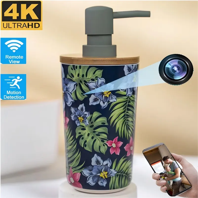 flower bottle hidden camera