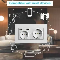 2 sockets hidden camera