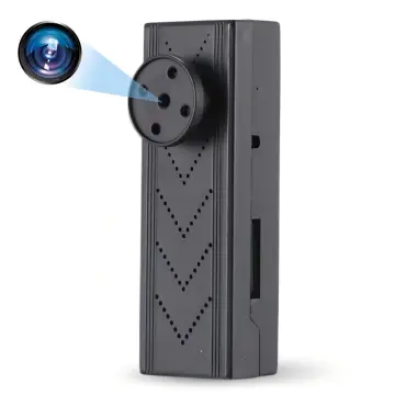 Back Clip Buttons Spy Cam with Hidden WiFi Camera Motion Detection
