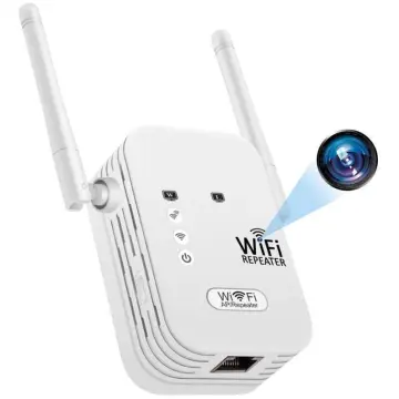 WiFi Signal Amplifier Booster and Router with Hidden WiFi Camera