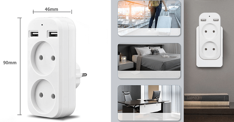 GNIAZDKO Z UKRYTĄ MINI KAMERA WI-FI S3 (PODGLĄD ZDALNY)