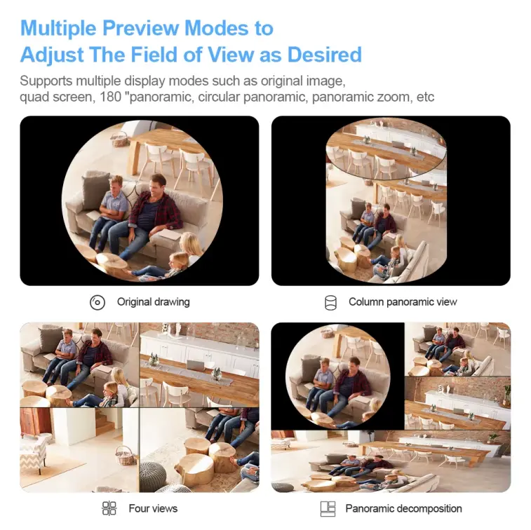 Fisheye spy wifi camera