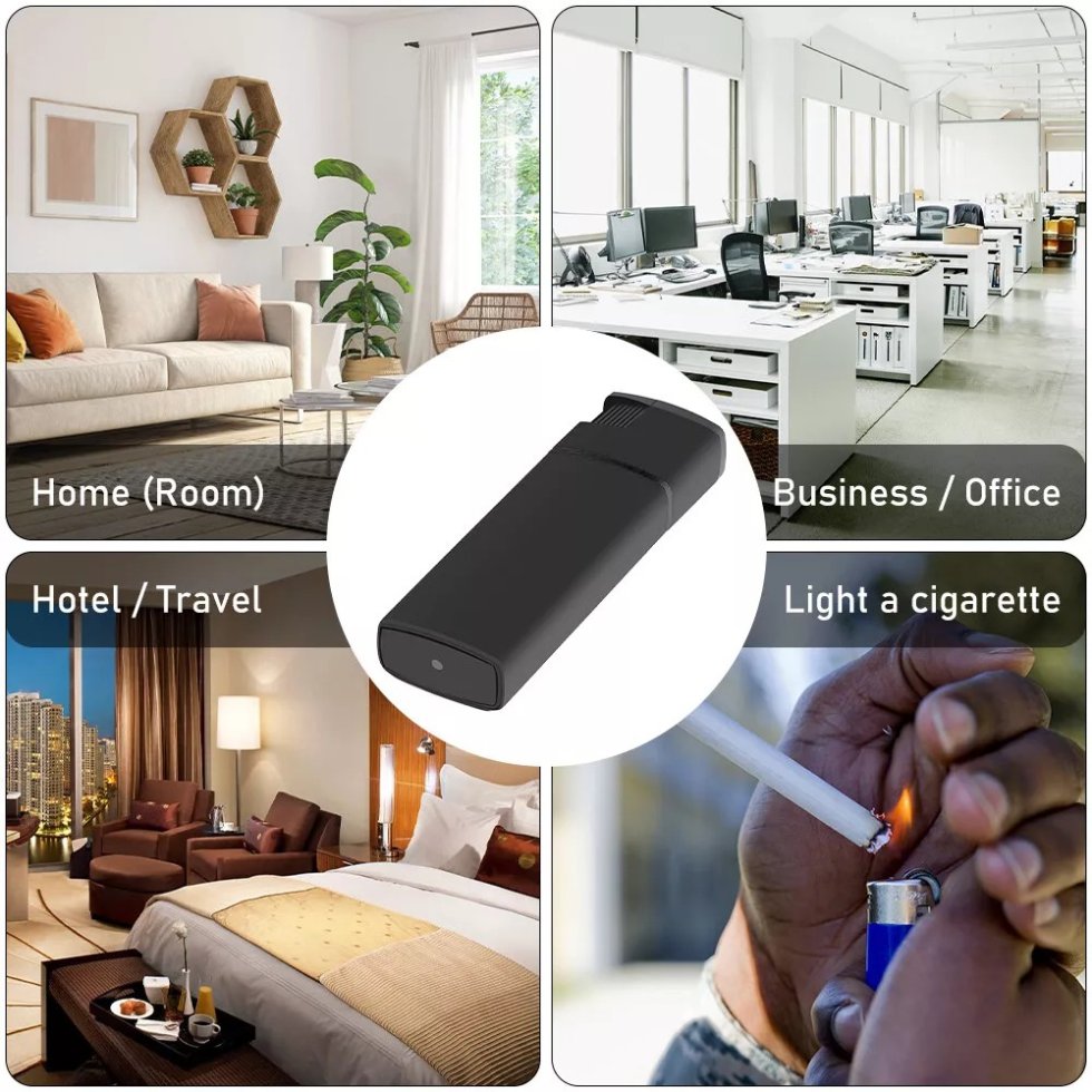 Kamera v zapalovací - Skrytá spy kamera zapalovač s FULL HD + Wifi